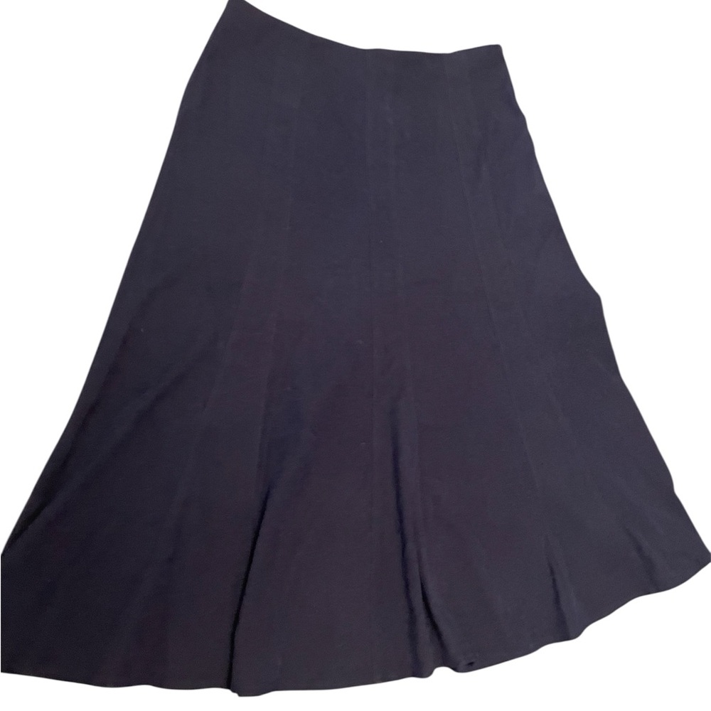 dressbarn Classic Black A-Line Skirt